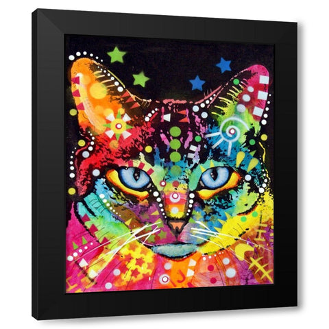 Blue Eyes Black Modern Wood Framed Art Print with Double Matting by Dean Russo Collection