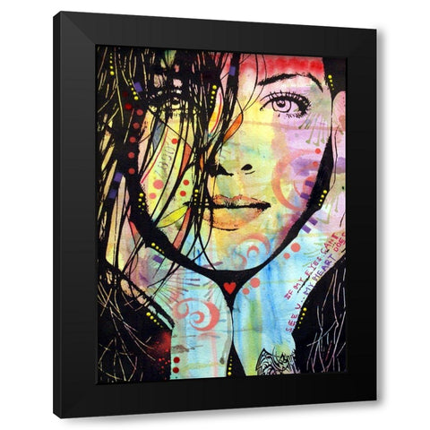 My Eyes Cant See U Black Modern Wood Framed Art Print with Double Matting by Dean Russo Collection