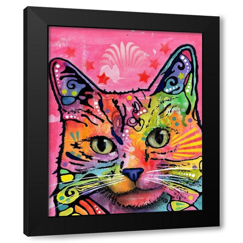 Beast Black Modern Wood Framed Art Print with Double Matting by Dean Russo Collection