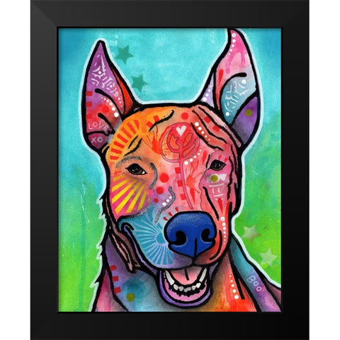 Boo Black Modern Wood Framed Art Print by Dean Russo Collection