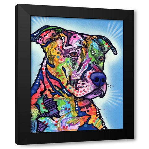 Deacon Black Modern Wood Framed Art Print with Double Matting by Dean Russo Collection