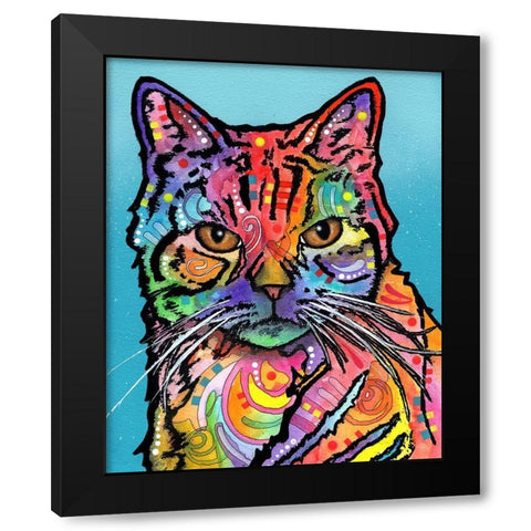 Jones Black Modern Wood Framed Art Print by Dean Russo Collection