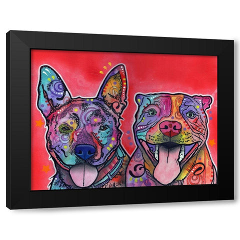 Latte Hijiki Black Modern Wood Framed Art Print with Double Matting by Dean Russo Collection