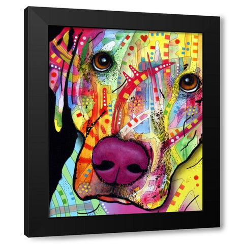 Close Up Lab Black Modern Wood Framed Art Print by Dean Russo Collection