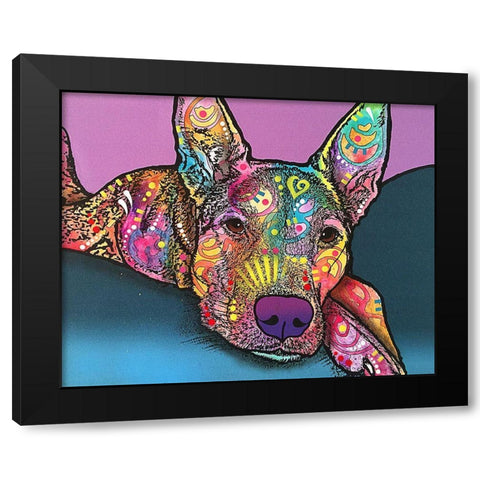 Rocky Black Modern Wood Framed Art Print with Double Matting by Dean Russo Collection