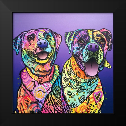 Peas In A Pod Black Modern Wood Framed Art Print by Dean Russo Collection