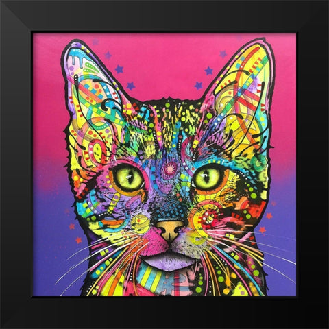 Shiva Black Modern Wood Framed Art Print by Dean Russo Collection