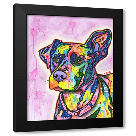 Keen Black Modern Wood Framed Art Print by Dean Russo Collection