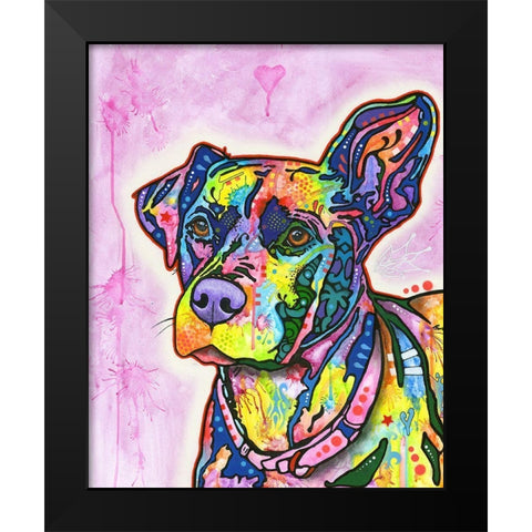 Keen Black Modern Wood Framed Art Print by Dean Russo Collection