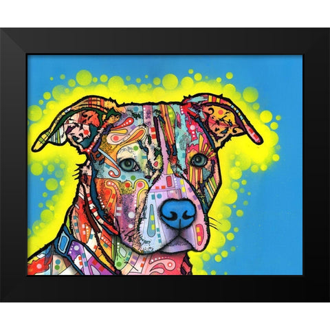 Painted Pit Black Modern Wood Framed Art Print by Dean Russo Collection