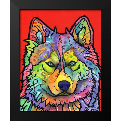 Magua Black Modern Wood Framed Art Print by Dean Russo Collection