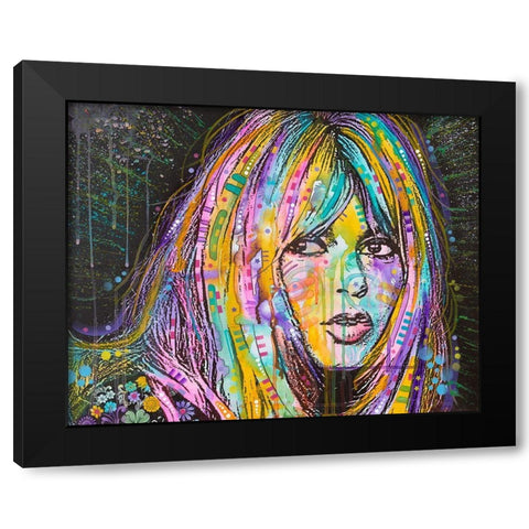 Bardot1 Black Modern Wood Framed Art Print by Dean Russo Collection