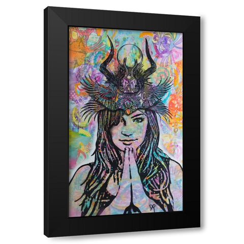 Dissident Black Modern Wood Framed Art Print with Double Matting by Dean Russo Collection