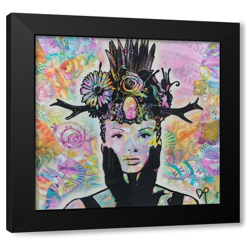 Lucid Black Modern Wood Framed Art Print by Dean Russo Collection