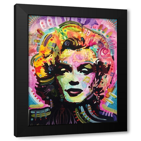 Marilyn 1 Black Modern Wood Framed Art Print by Dean Russo Collection