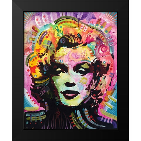 Marilyn 1 Black Modern Wood Framed Art Print by Dean Russo Collection