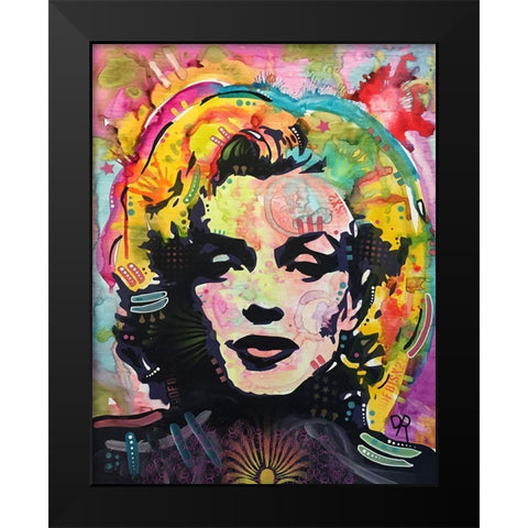 Marilyn 2 Black Modern Wood Framed Art Print by Dean Russo Collection