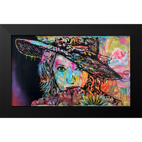 Venus Black Modern Wood Framed Art Print by Dean Russo Collection