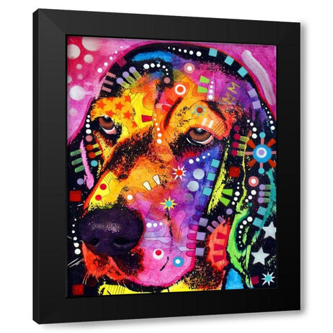 Blossom Black Modern Wood Framed Art Print with Double Matting by Dean Russo Collection