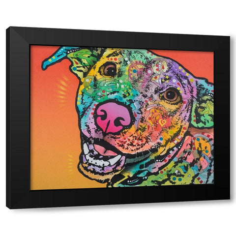 Wyatt Black Modern Wood Framed Art Print by Dean Russo Collection