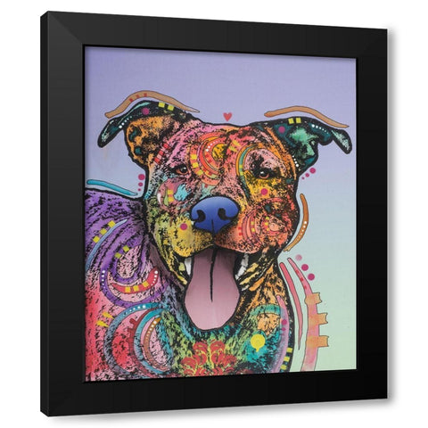 Zoey Black Modern Wood Framed Art Print by Dean Russo Collection