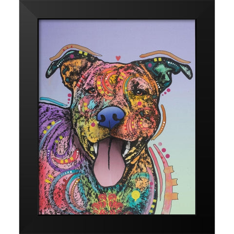 Zoey Black Modern Wood Framed Art Print by Dean Russo Collection