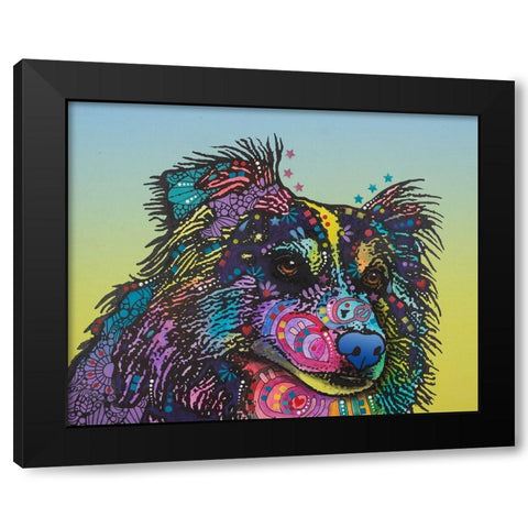 Libby Black Modern Wood Framed Art Print by Dean Russo Collection