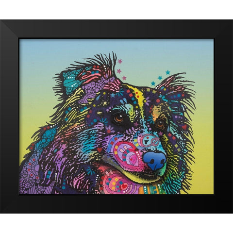 Libby Black Modern Wood Framed Art Print by Dean Russo Collection