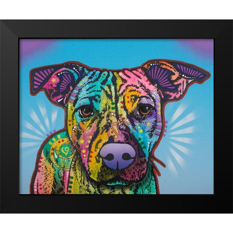 Roo Black Modern Wood Framed Art Print by Dean Russo Collection