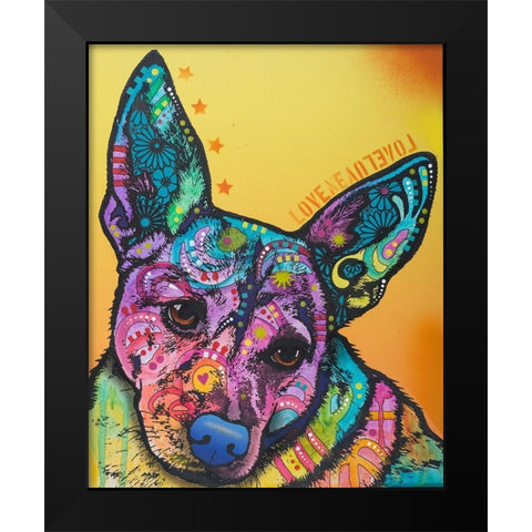 Tink Black Modern Wood Framed Art Print by Dean Russo Collection