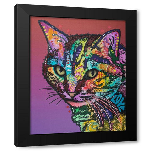 Lucy Black Modern Wood Framed Art Print by Dean Russo Collection
