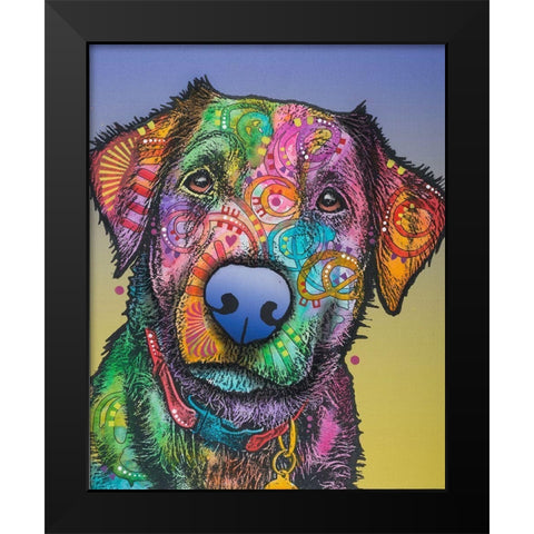 Pullo  Black Modern Wood Framed Art Print by Dean Russo Collection