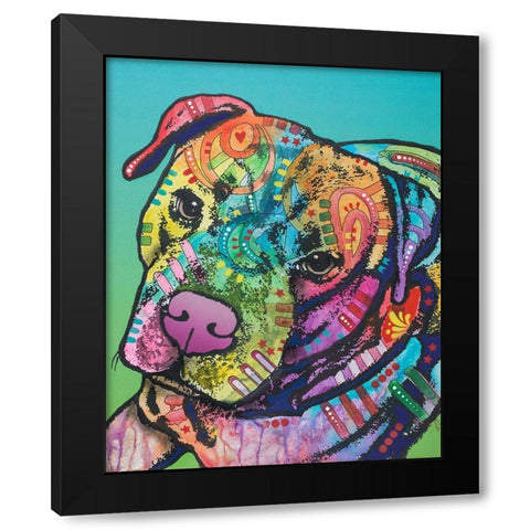 Mr. Brownie Black Modern Wood Framed Art Print with Double Matting by Dean Russo Collection