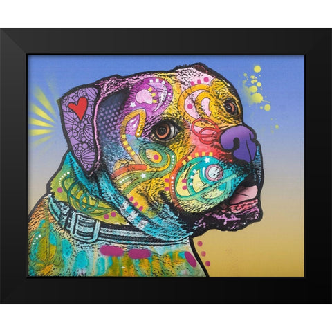 Deuce-007 Black Modern Wood Framed Art Print by Dean Russo Collection