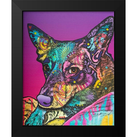 Zena-004 Black Modern Wood Framed Art Print by Dean Russo Collection