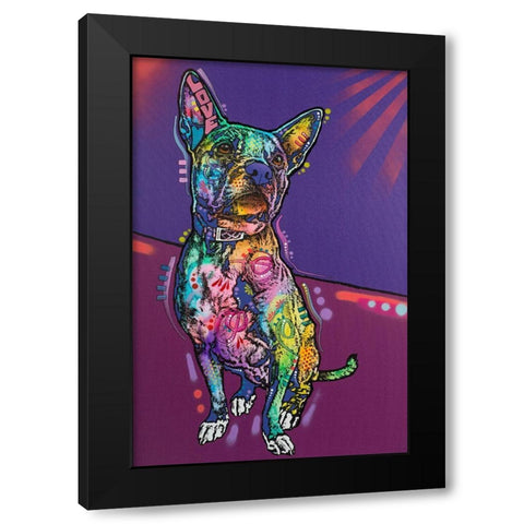 Drummer Black Modern Wood Framed Art Print by Dean Russo Collection