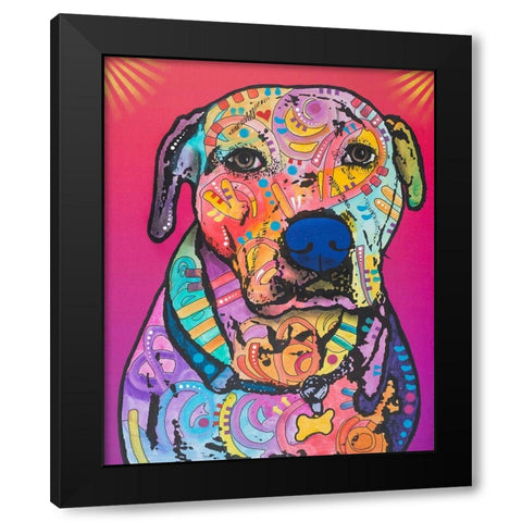 Chancey Black Modern Wood Framed Art Print by Dean Russo Collection