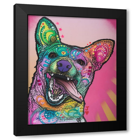 Jack Black Modern Wood Framed Art Print by Dean Russo Collection