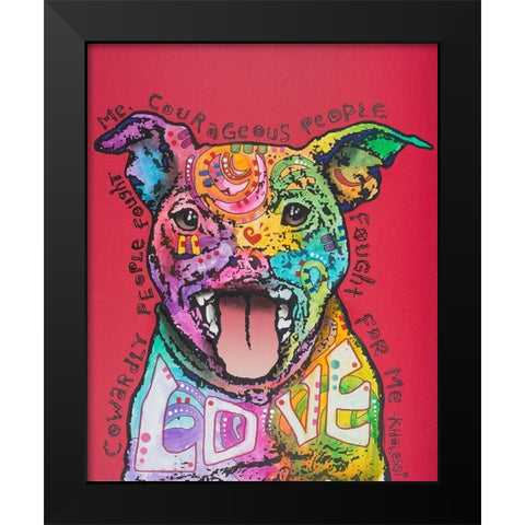 Khalessi Black Modern Wood Framed Art Print by Dean Russo Collection