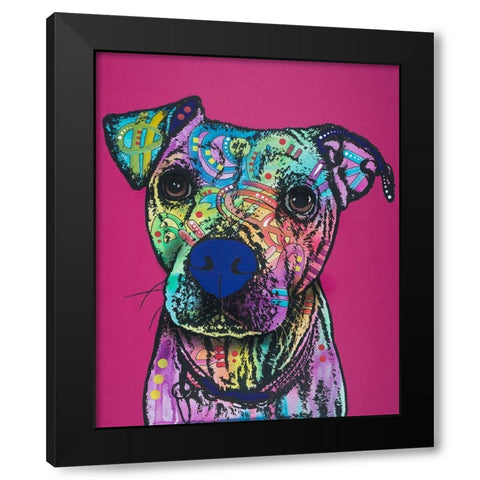 Rosa 23 Black Modern Wood Framed Art Print by Dean Russo Collection