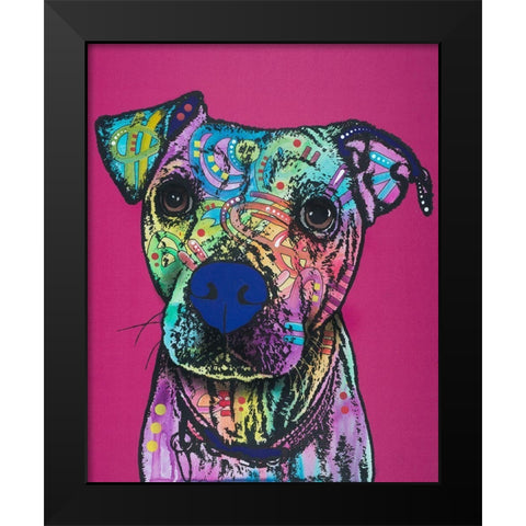 Rosa 23 Black Modern Wood Framed Art Print by Dean Russo Collection