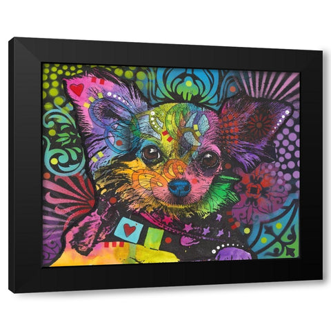 Chi Chi Black Modern Wood Framed Art Print by Dean Russo Collection