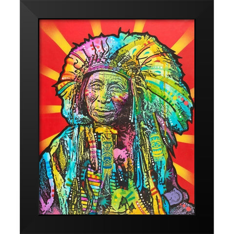 Native American I Black Modern Wood Framed Art Print by Dean Russo Collection