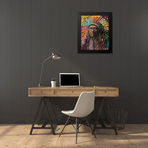 Native American IV Black Modern Wood Framed Art Print by Dean Russo Collection
