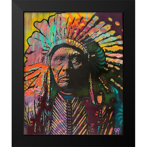 Native American IV Black Modern Wood Framed Art Print by Dean Russo Collection