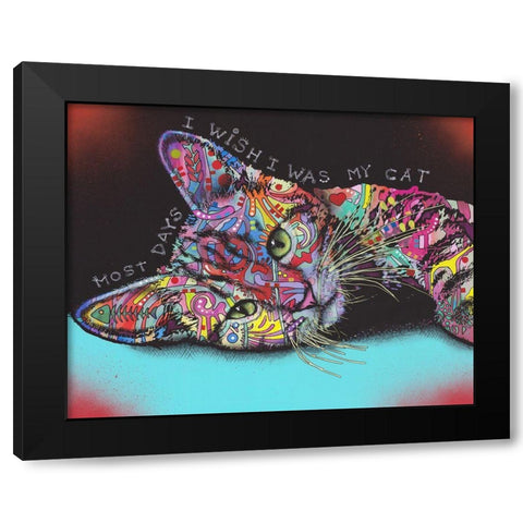 Most Days Black Modern Wood Framed Art Print by Dean Russo Collection