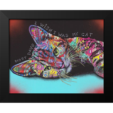 Most Days Black Modern Wood Framed Art Print by Dean Russo Collection