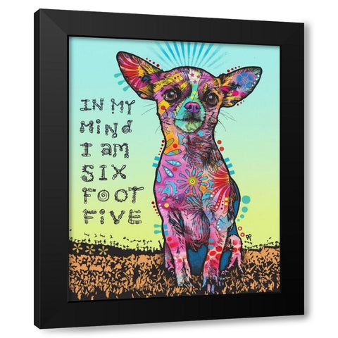 In My Mind Black Modern Wood Framed Art Print with Double Matting by Dean Russo Collection