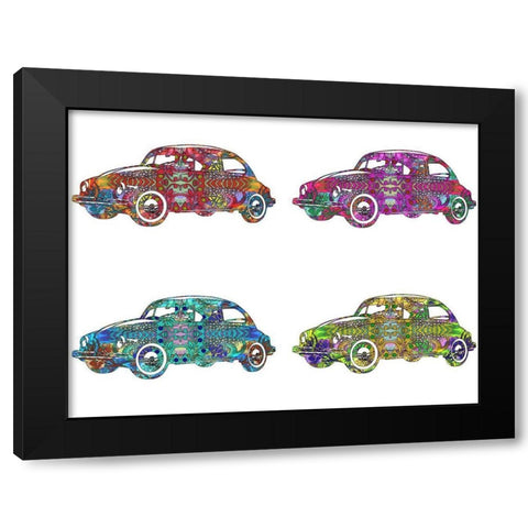 4 Vws Black Modern Wood Framed Art Print with Double Matting by Dean Russo Collection