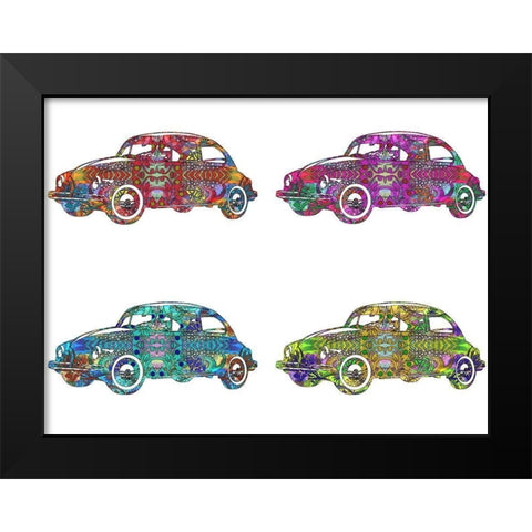 4 Vws Black Modern Wood Framed Art Print by Dean Russo Collection